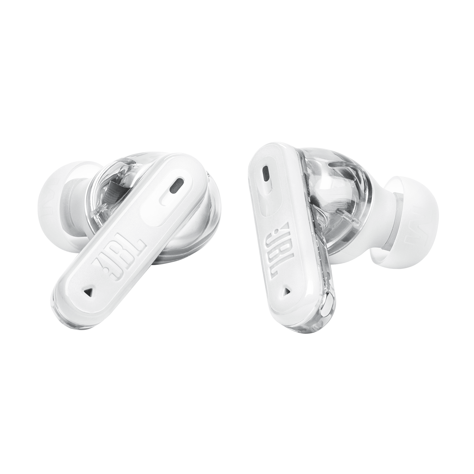 JBL Tune Beam 2 Ghost Edition - Ghost White - True Wireless Noise Cancelling Earbuds - Detailshot 4